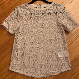 BR knitted mesh shirt